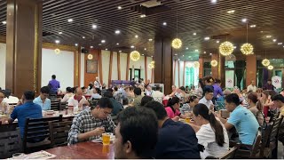 POPULAR BUFFET- All You Can Eat Lunch For $8.50 at Tonle BassacII in Phnom Penh,Cambodia