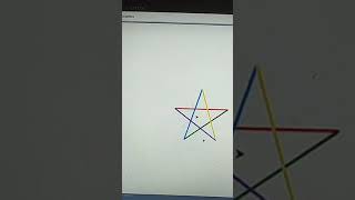 Drawing Star Using Python Turtle Graphics #shorts #python