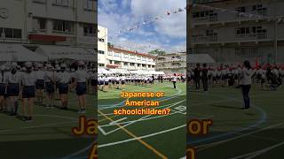 Japanese VS American school 😱🤯 #shorts #japan #tokyo #school #study #travel