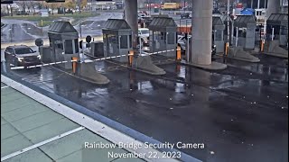 CAUGHT ON CAMERA: Car flies through air at Rainbow bridge