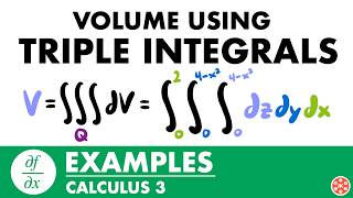 Volume Using Triple Integrals Examples | Calculus 3 - JK Math