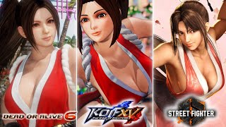 【スト6】色んなゲームの”不知火舞”モーション比較してみた【DOA6】【KOF15】