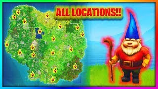every gnome location in fortnite battle royale week 7 challenge - find the gnomes in fortnite