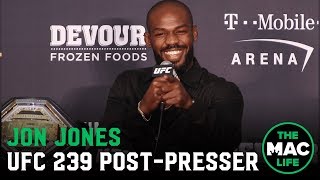 UFC 239 Post-Fight Press Conference: Jon Jones reacts to split decision win