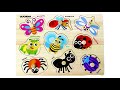 Let's learn about insects with Activity Puzzle | Best Preschool Toddler Fun Toy Learning Video