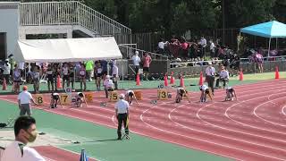 第２６回江東区ナイター陸上競技大会　中学１年生女子１００ｍ　莉央奈