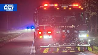 1 dead, 3 injured after crash in Horry County, officials say
