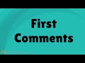 first comments rant