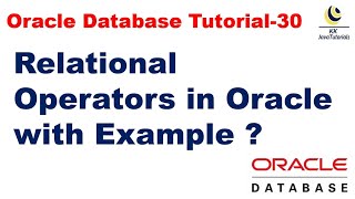 Relational Operators in Oracle with Example || Oracle Database Tutorial