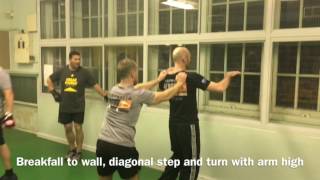 Urban Kombat Krav Maga Technique Review P4: rear choke push to wall