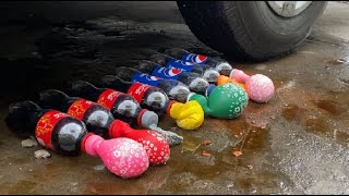 Experiment car vs Coca Cola, Pepsi | Crushing Crunchy Soft Things by Car | Experiment car | Car.