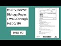 [PART 2/2] Pearson Edexcel IGCSE Biology Paper 1 Walkthrough (4SD0/1B) (QP and MS included in desc)