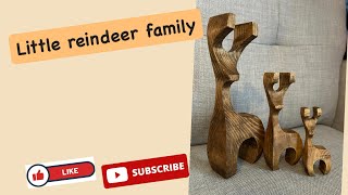 Bandsaw reindeer family