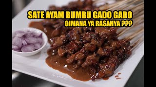 RESEP SATE AYAM BUMBU GADO-GADO. TERNYATA ENAK LHO. HANYA PAKE BUMBU GADO-GADO INSTAN