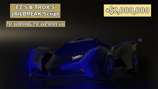 Roblox Jailbreak Script Auto Rob Auto Arrest Auto Farm 1 Mil Per Hour