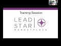 leadstar marketplace training session video