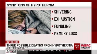 Three possible deaths from hypothermia in Jefferson Co.