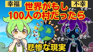 【格差社会】知らない方が幸せ？世界がもし100人の村だったら【ずんだもん解説】