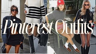 Recreating PINTEREST Outfits Summer to FALL! 📌🍂 Fall Transition Outfit Ideas