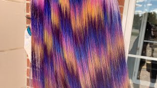 How To Get Holographic Tie Dye Hair Color