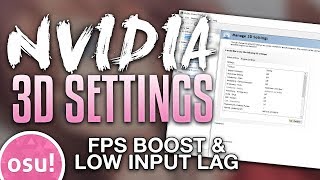 osu! Best NVIDIA Settings for Performance (FPS Boost)