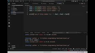 Input data from user in python programming, Python Programming boot-camp Module-2 class-3