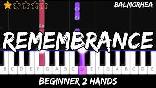 Balmorhea - Remembrance - Easy Beginner Piano Tutorial - For 2 Hands