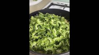 Onion and karela sabji ( Bitter Gourd recipe). How to make bitter gourd sabzi.