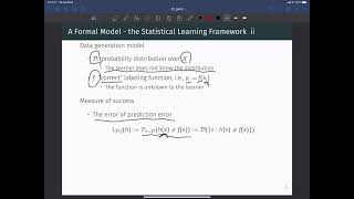 [W3-1] Statistical Learning Framework