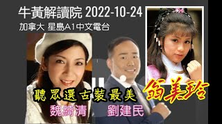 聽眾選古裝扮相最美：翁美玲（魏綺清 劉建民 加拿大電台節目）2022