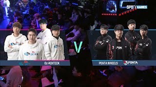 8강 패자전 1경기 Oz - AOXTICK vs PENTA WHEELS [18.02.10] 2018 카트라이더 리그 듀얼레이스 시즌3