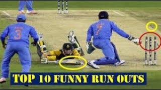 Top 10 Best Amazing and Funny Run Outs in Cricket History | Cricket Zone