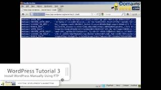 How to Install WordPress Manually Using FTP - WordPress Tutorial 3