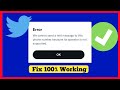 How To Fix We Cannot Send A Text Message To This Twitter Number ||