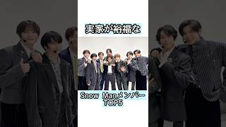 実家が裕福なSnow ManメンバーランキングTOP5【雑学】#目黒蓮 #ラウール #佐久間大介 #深澤辰哉  #渡辺翔太 #向井康二 #阿部亮平 #宮舘涼太 #岩本照 #佐久間大介