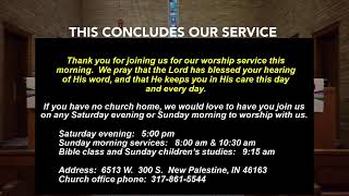 250105 | Sunday 8:00 AM Traditional Service