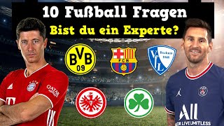 10 Fußball Quiz Fragen 2022 mit Bundesliga, Haaland, FC Bayern