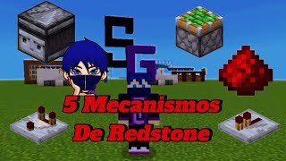 ➡️5 Mecanismos De Redstone Para Minecraft Bedrock