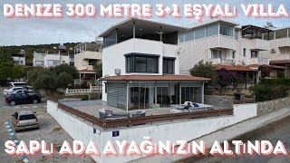 Didim Akbük Kumkkentte Denize 300 Metre Satılık Eşyalı 3+1 Villa