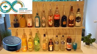 Alexa enabled 16 Bottle Arduino Cocktail machine for 250$