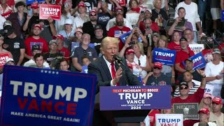 Full Speech: Former President Donald Trump delivers remarks at Grand Rapids rally