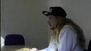 Megadeth - Dave Mustaine interviewed (8 of 12) at Raw in London, England, 1990