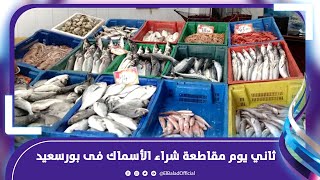 لغاية ما يرخص زي الفراخ..ثاني يوم مقاطعة شراء الأسماك فى بورسعيد