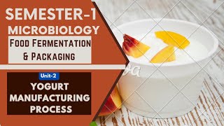 Food Fermentation and Packaging | SEC Paper| Steps of Yogurt manufacturing process |