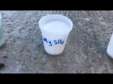 Can Epsom salt be used to melt snow?