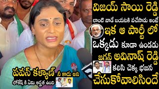 YS Sharmila Mass Ragging Ys Jagan And Avinash Reddy After Vijay Sai Reddy Resign | Pawan Kalyan