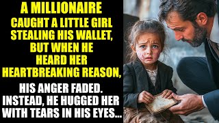 A BILLIONAIRE Caught A HOMELESS GIRL Stealing His Wallet. But When She Spoke, He Burst In Tears...