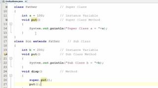 138. super with method in Java Programming (Hindi)