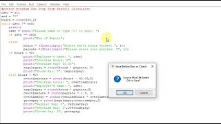 python program One Stop Shop Payroll Calculator