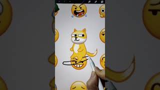 funny emoji draw #表情包 #emoji